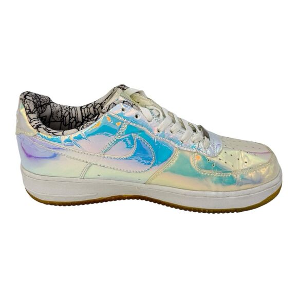 Size 12 - Nike Air Force 1 Premium iD Low Iridescent 779431-991 NO BOX DS RARE - Picture 3 of 11